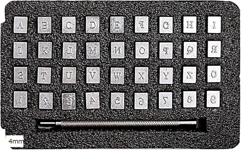 楽天市場】EDUCT レザークラフト ポンチ 刻印セット 打ち棒 36文字