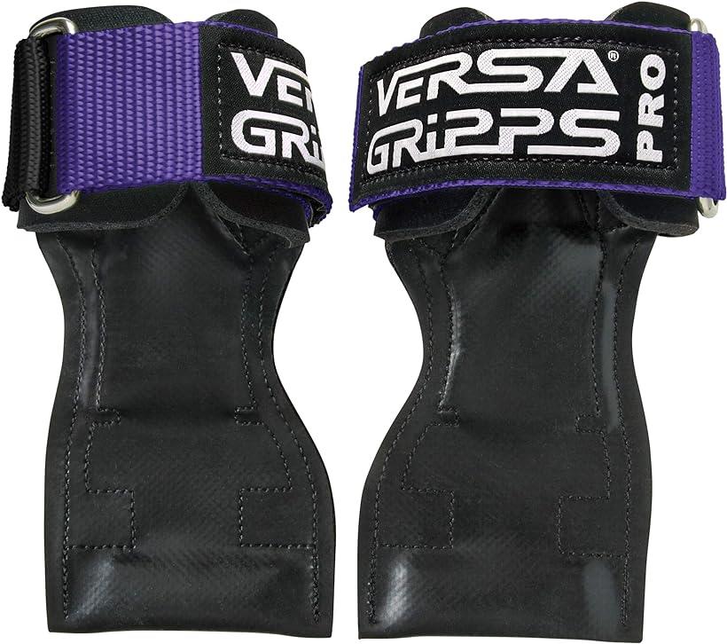 Versa Gripps PRO パワーグリップ 筋力トレーニング?リストラップ made in the USA (Black/黒, XS: 