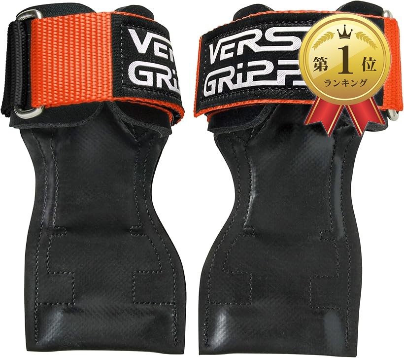 【ランキング1位入賞】VERSA GRIPPS・・ PRO オーセンティック サポーター パワーグリップ SM-Orange (ネオンオレンジ/ブラック, Small：手首15.2-17.8 cm)
