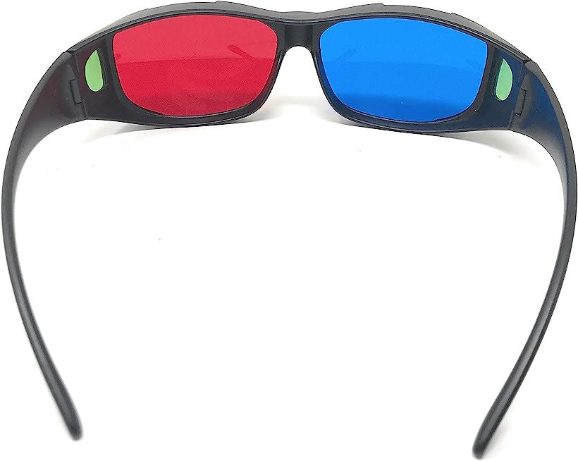 市場 メガネの上からok ハードケース レンズクリーナー付き 3dメガネ