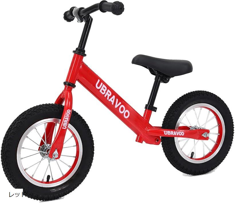 楽天市場 キッズバイク 子供 幼児用 ペダルなし自転車 ゴムタイヤ ハンドル サドル高さ調整可 1歳半 5歳 軽量 組み立て簡単 レッド Ohstore