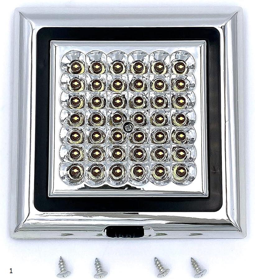ルームライト　シャンデリア　2個 楽天市場】互換品 カーシャンデリア 高輝度 42球 LED 12V ルーム