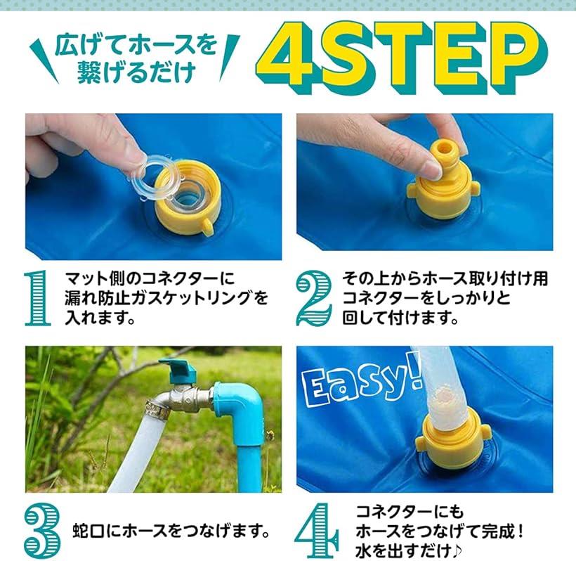 室家で アウトドア 吹上げ引敷 170 プレイマット 炎節 水遊び スイミングプール 孩児 坊 手あそび 暑さ 対策 ネービー Nobhillmusic Com