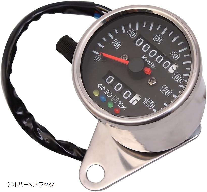 楽天市場】互換品 機械式 LED ミニ スピードメーター 140km 140