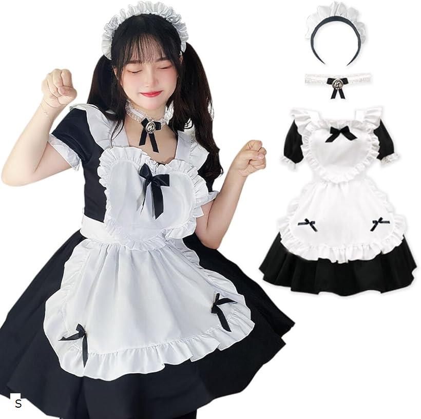 洋館メイド 2着 新品カチューシャ付き カチューシャつき洋館メイドロング丈 | BODYLINE & LunaBelle