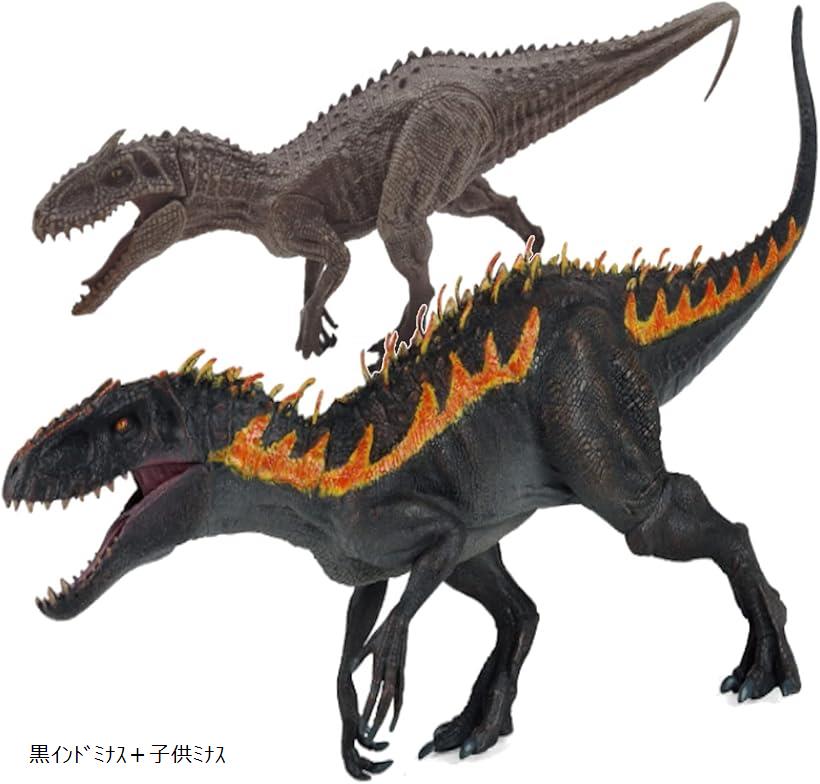 ティラノサウルス　インドミナス・レックス フィギュア 2色セット Amazon.co.jp: 恐竜フィギュア2種セット ティラノサウルス