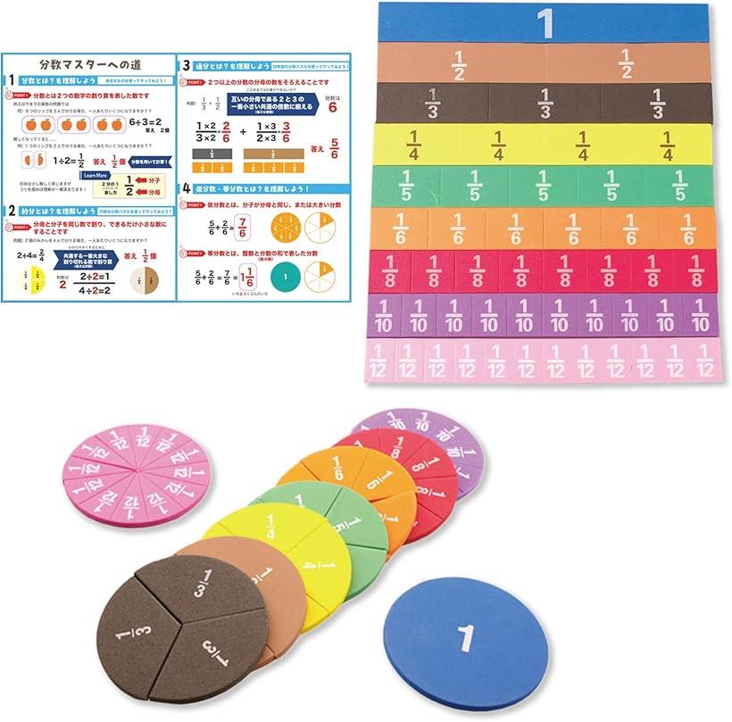 楽天市場】分数パズル 算数 マグネット 日本語説明書付き : ホリック