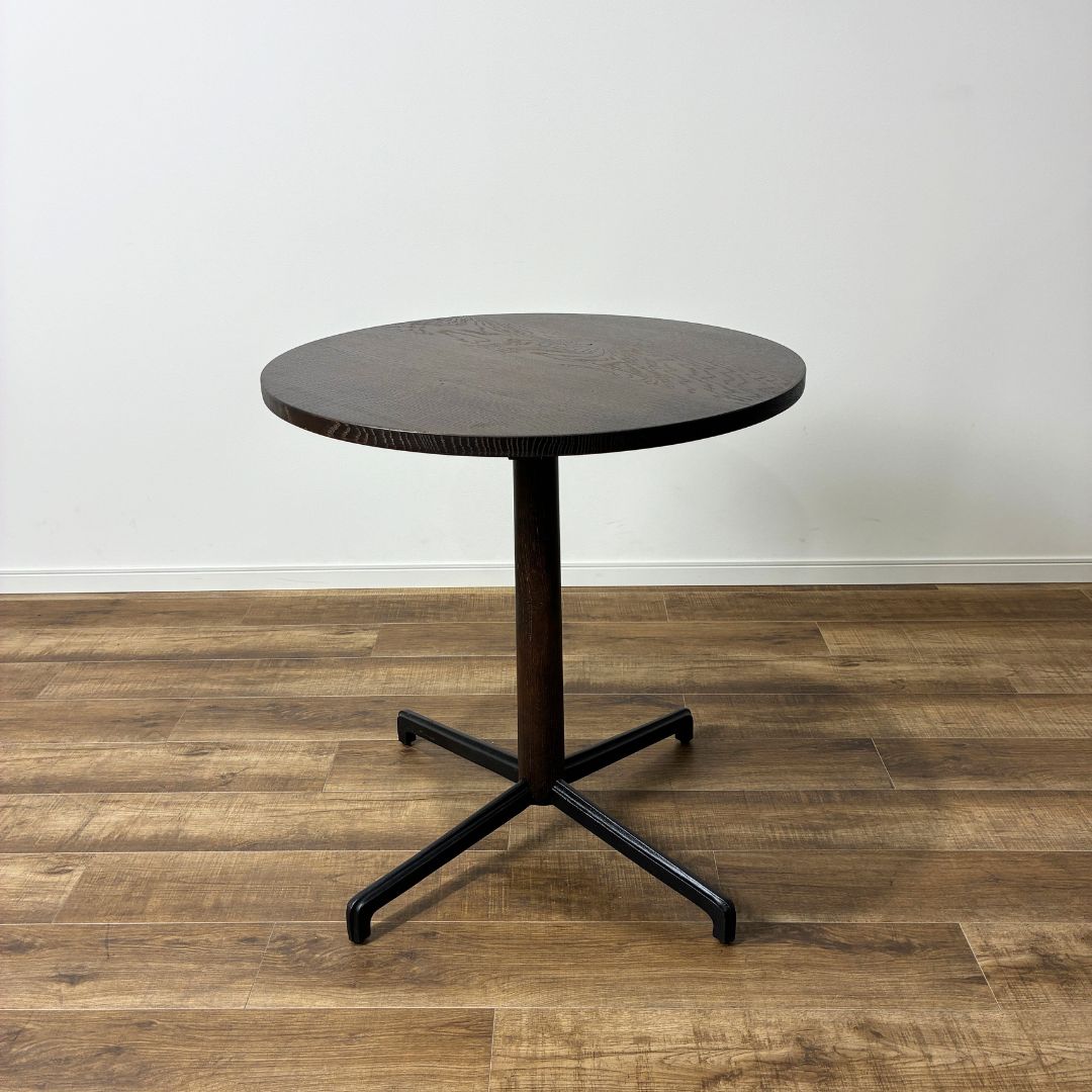 【新品未使用・未開封】ASPLUND SQUARE ROOTS NEW BISTRO ROUND TABLE SEARED OAK アスプルンド スクエアルーツ ニュービストロ ラウンドテーブル シアードオーク 丸テーブル ダイニングテーブル カフェテーブル オーク材 ダークブラウン【送料無料】