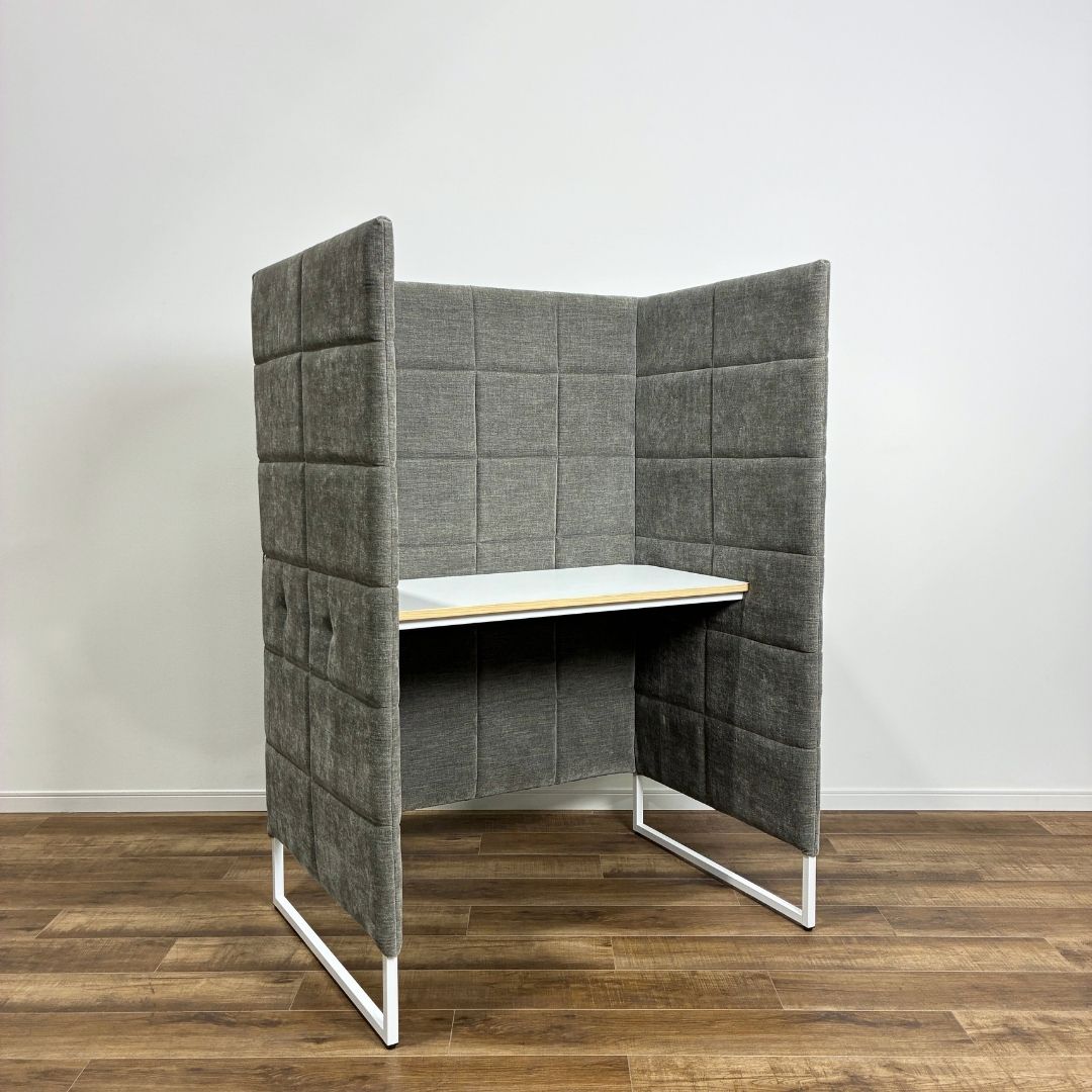ASPLUND Work Plus 集中ブース BASED-WIZ PERSONAL DESK Ash アスプルンド ワークプラス パーソナルデスク アッシュ グレー【中古】【YEランク】