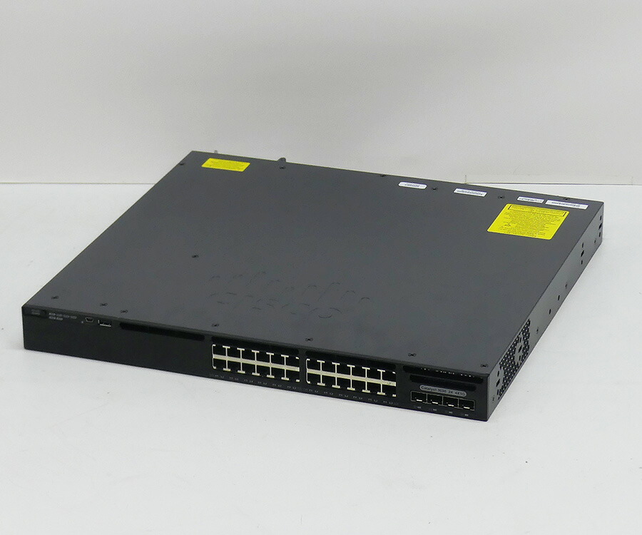 【楽天市場】CISCO シスコ Catalyst 3650-24TS-L （WS-C3650-24TS-L V04）【L2/L3スイッチ (IP  Base モデル)】LANBase→IPBaseへアップグレード 【中古 Cisco スイッチ】【埼玉発】【送料無料】1カ月保証あり :  オフィスハードウェアエーワン