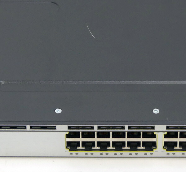 CISCOシスコCatalyst3750X-24T-S(WS-C3750X-24T-SV01)【L2/L3スイッチ(IPBaseモデル)】【中古Ciscoスイッチ】【埼玉発】【送料無料】1カ月保証あり