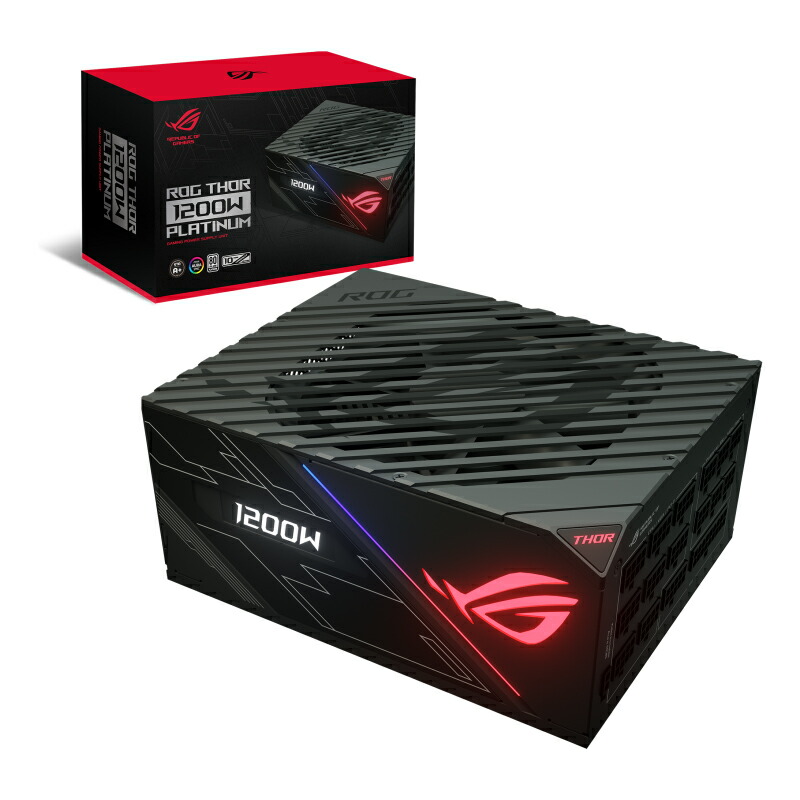楽天市場 Oledディスプレイでリアルタイムに消費電力が見える Asus Rog Thor 10p Pcパーツ Pc用電源 10w Platinum スリーブケーブル Aura Sync メーカー保証付き Rog Thor 10p 新品 オフィスハードウェアエーワン