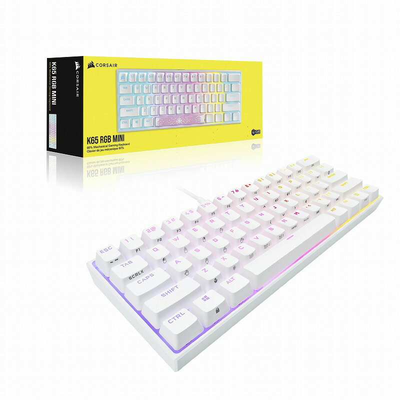 楽天市場】【即納】Corsair コルセア ゲーミングキーボード K65 RGB