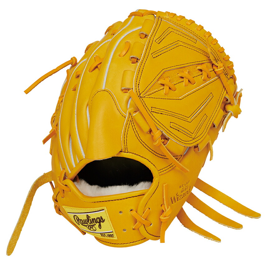 Rawlings ローリングス ベイスボール 地球儀 軟式 成年者 右投げ HOH プロエクセルウィザード #02 HOH PRO EXCEL WIZARD ♯02 ピッチャー用 大きさ：11.75 ゴールドタン GR5HW2A15MG
