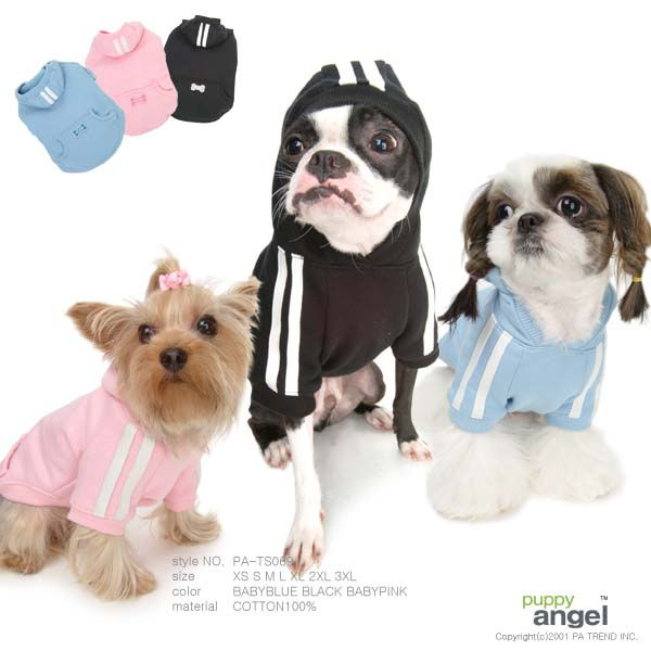 【楽天市場】Puppy Angel(パピーエンジェル) ジョギングフーディー 犬服 ドッグウェア 小型犬用品 子犬 おしゃれ ペット チワワ