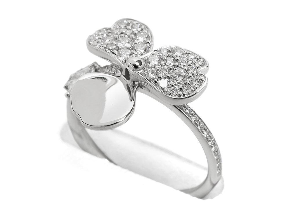 Tiffany & Co. ペーパーフラワー型リング　10号 Tiffany ティファニー ペーパーフラワー クラスター リング