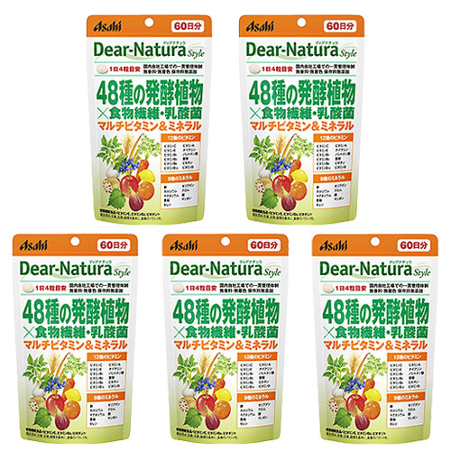 ディアナチュラ 48種の発酵植物&times;食物繊維 乳酸菌 60日 240粒 ディアナチュラ 5個｜Oikos