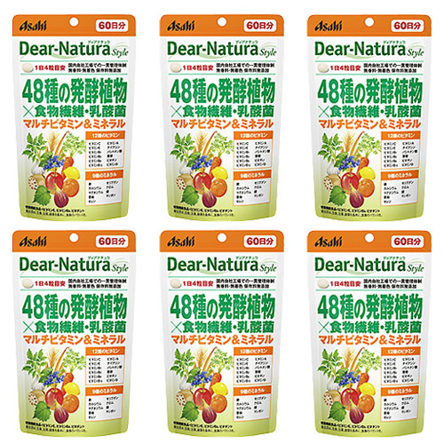 ディアナチュラ 48種の発酵植物&times;食物繊維 乳酸菌 60日 240粒 ディアナチュラ 6個｜Oikos