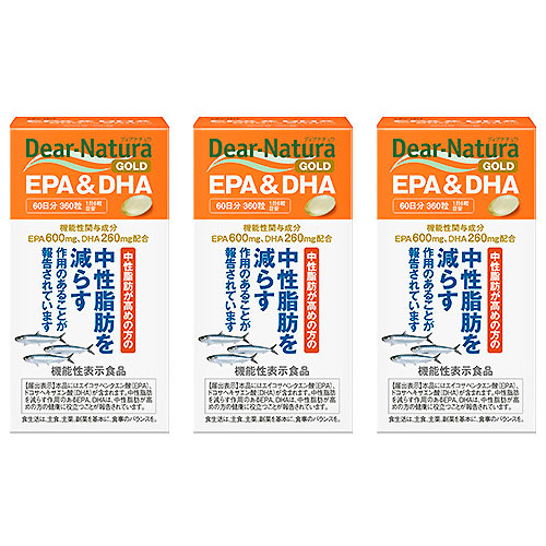 ディアナチュラゴールド EPA\u0026DHA 360粒 3個
