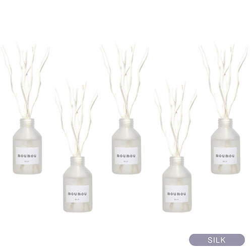 moumou ムームー リードディフューザー 100ml 5個 ルームフレグランス スティック アロマディフューザー アロマオイル シルク 6,040円