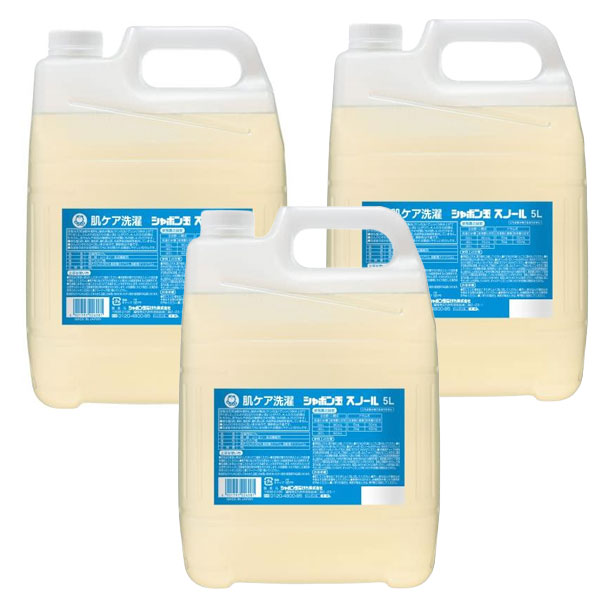 シャボン玉スノール シャボン玉石けん しゃぼん玉 スノール 5L 無添加 3個