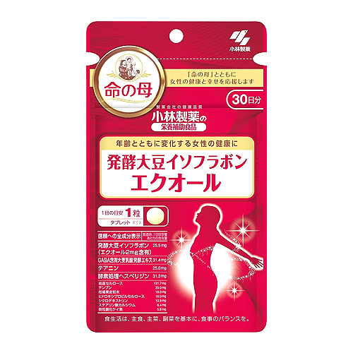 命の母 エクオール 小林製薬 30粒 30日 醗酵大豆イソフラボンエクオール