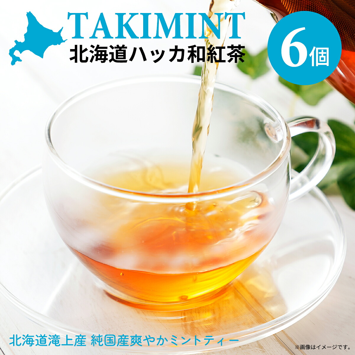 【月間優良ショップ】北海道ハッカ和紅茶 TAKIMINT 6個 (2g×6袋)×6 紅茶 ミント 和紅茶 国産 アイス ホット ギフト カジュアルギフト