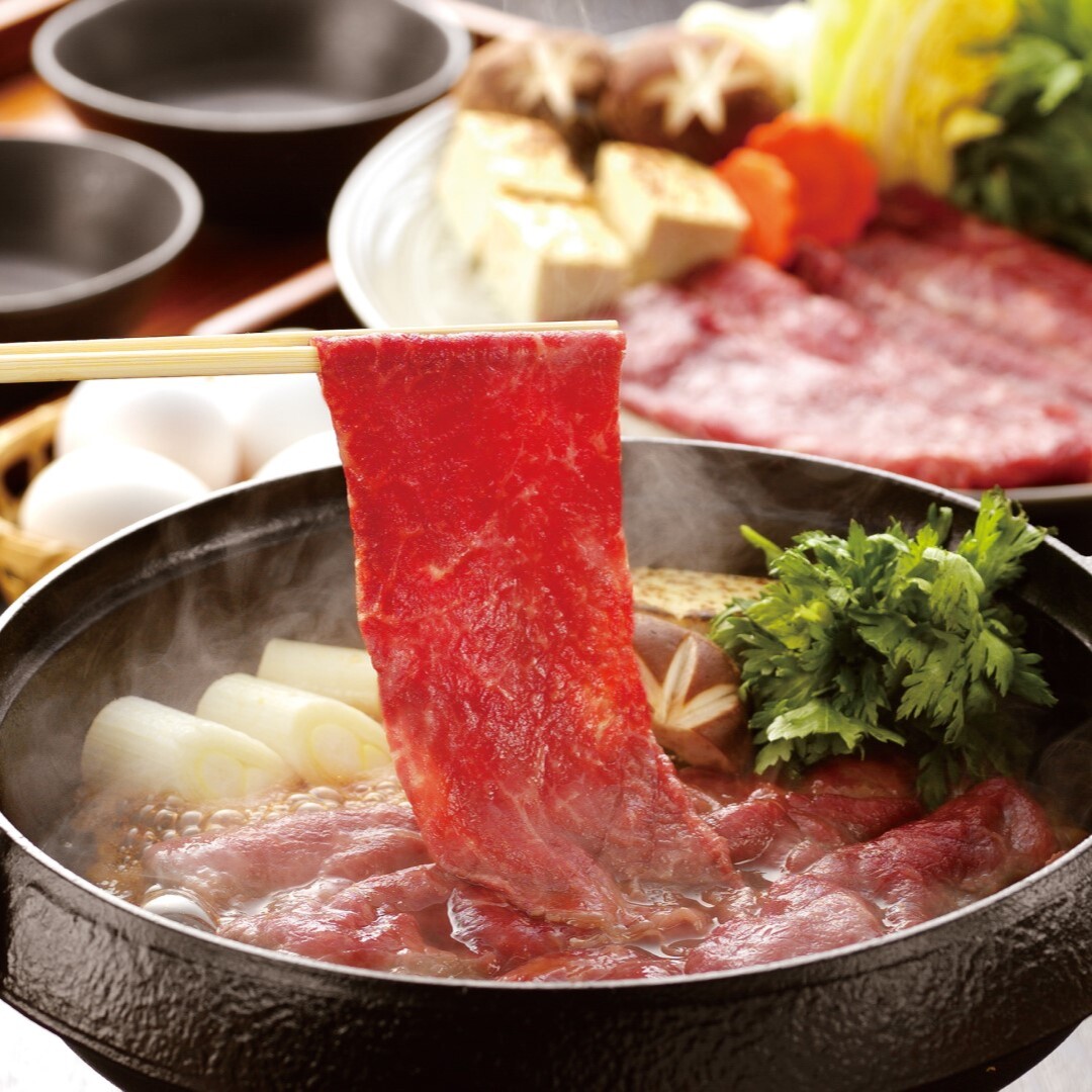楽天市場】国産黒毛和牛 すきやき肉 すきやき肉 もも肉 すき焼き