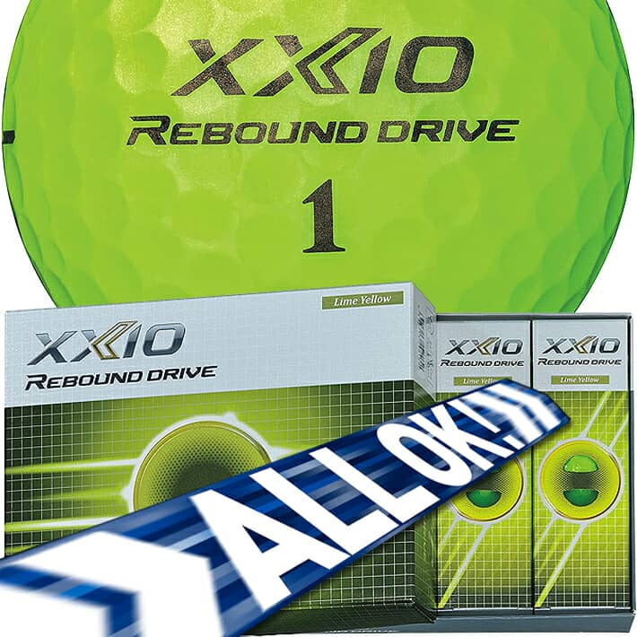 ゼクシオ リバウンド ドライブ XXIO REBOUND DRIVE ライムイエロー ゴルフボール1ダース 12個入 最大60%OFFクーポン