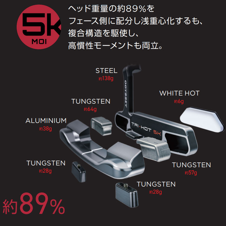 ODYSSEY(オデッセイ) TRI-HOT 5K 2023 パター STROKE LABシャフト