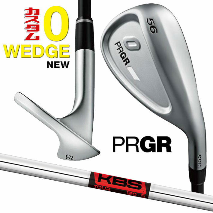 メーカーカスタムクラブ プロギア 0 ウェッジ 2024 右用 KBS TOUR スチールシャフト PRGR 軟鉄 受注生産 ZERO WEDGE