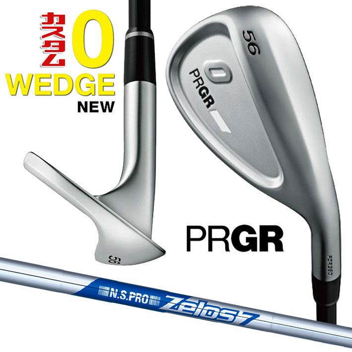 メーカーカスタムクラブ プロギア 0 ウェッジ 2024 右用 N.S.PRO ZELOS 7 スチールシャフト PRGR 軟鉄 受注生産 ZERO WEDGE