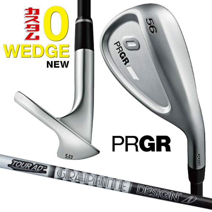 メーカーカスタムクラブ プロギア 0 ウェッジ 2024 右用 TOUR AD カーボンシャフト PRGR 軟鉄 受注生産 ZERO WEDGE