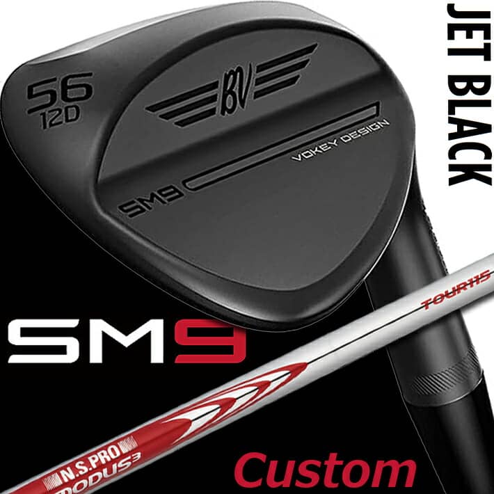 VOKEY DESIGN SM9 WEDGESJet Black ジェットブラックボーケイ デザイン エスエム ナイン ウェッジN.S.PRO  MODUS3 TOUR 115 スチールシャフト お歳暮