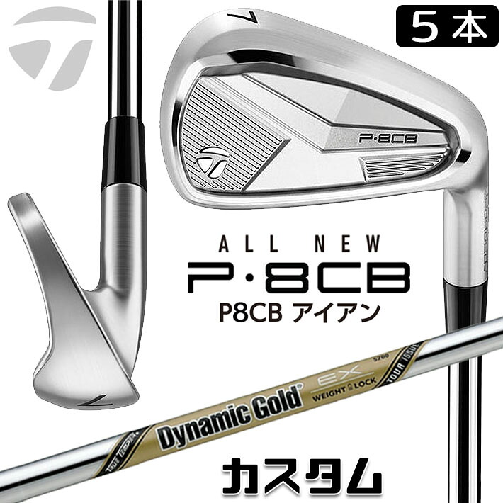 メーカーカスタムクラブ テーラーメイド P8CB 2025 アイアン 5本セット(#6-PW) 右用 Dynamic Gold EX TOUR ISSUE スチールシャフト 日本正規品 TaylorMade 軟鉄鍛造 やさしい
