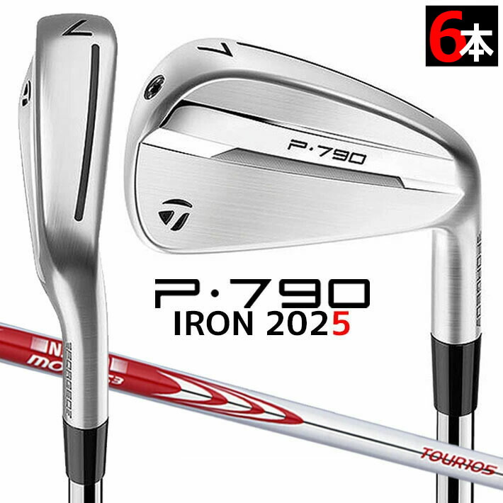 テーラーメイド P790 2025 アイアン6本セット(#5-PW) N.S.PRO MODUS3 TOUR 105 スチールシャフト メンズ 右用 ゴルフ TaylorMade 日本正規品 2025年モデル