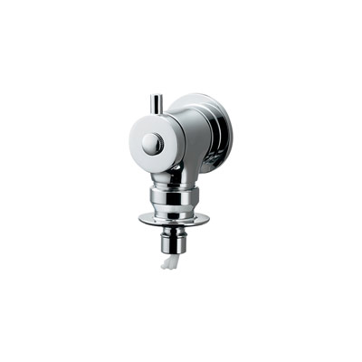 洗濯機用水栓M 721-606-13 （L27×給水芯から下へ71mm／吐水口）　ストッパー（自動閉止機構）付　壁付単水栓 クロム