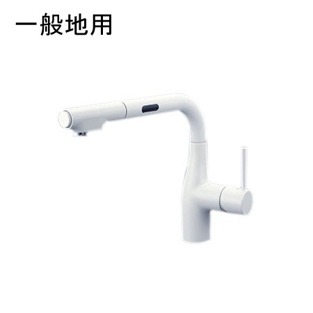 KM6111ECM4 検知器水栓 抽き出し式 シングル生き胆 勝手もと練りあわせる栓 白いこと （給湯制限事項役立つこと付） 原則として地用 [ACワット数操作手順]（L277×H232／吐水口）