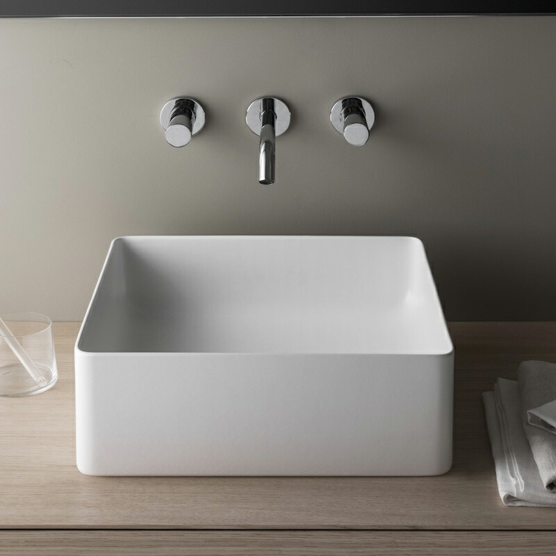 【LAUFEN】livingsquare 置型真四角室内用便器器164 SL811433-W-112 （W360×D360×H130）エレガントラグジュアリー洗面ボールハイクオリティ