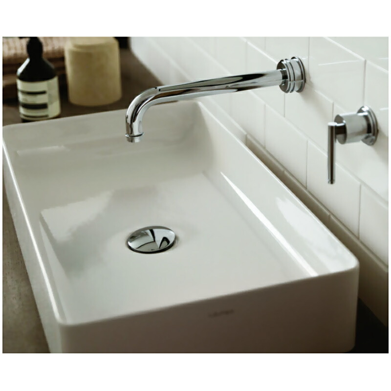 【LAUFEN】livingsquare 置型レクタングル洗面器165 SL811434-W-112 （W600×D340×H110）エレガントラグジュアリー洗面ボールハイクオリティ