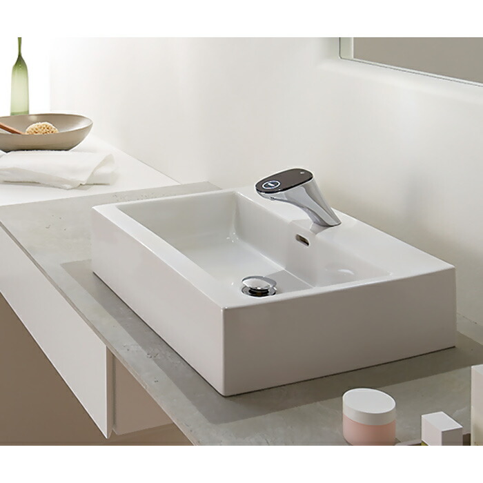 【LAUFEN】livingcity 真四角洗面器広広とした162 SL817436-W-104 （W800×D460×H155）雅びやか ラグジュアリー洗面ボールハイセンスハイクオリティ