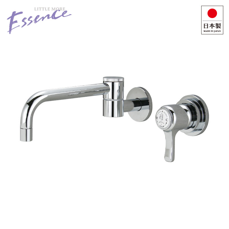 シングルレバー 壁付 混合栓 クロム ウォールマウント エッセンス 混合水栓 洗面所 洗面台 Essence