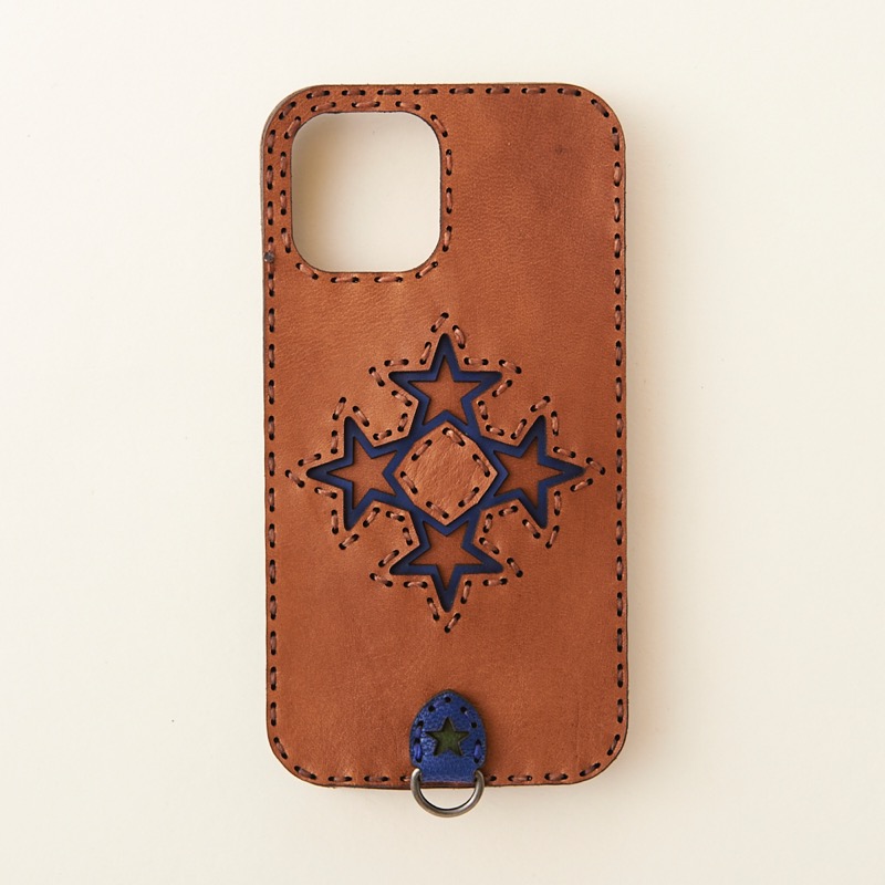 「OJAGA DESIGN」 オジャガデザイン　OJAGA STAR (iPhone12・12Pro)　☆担当者おすすめ210(ブラウン&times;インディゴ)カラー☆｜OJAGA DESIGN