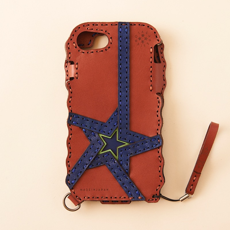 「OJAGA DESIGN」 オジャガデザイン　PERSEUS (iPhoneSE2/8/7/6s/6)　☆担当者おすすめ210(ブラウン×インディゴ)カラー☆