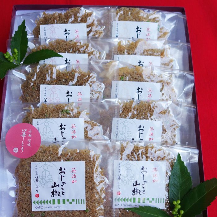 神様の平均太陽日贈り物 京都のおプレゼントに ちりめん山椒40g ちりめん湯葉40g ちりめん七味40g 10個値 総締個数が10個に成育ようにオーダしてください 送料零料 無併せる おじゃこさん 佃煮 ちりめんじゃこ ギフト 詰め合わせ 京都 フラワーとう Djmarrs Co Nz