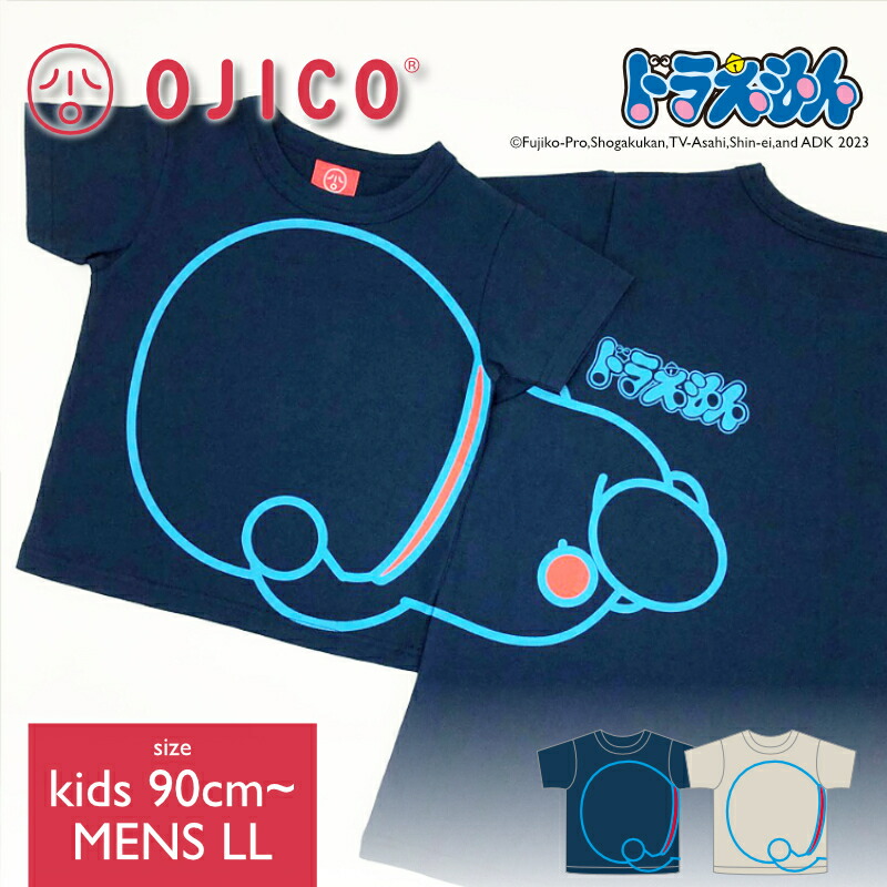 OJICO（オジコ）半袖Tシャツ　ドラえもん　OJICO Tシャツ　ゴロリ画像