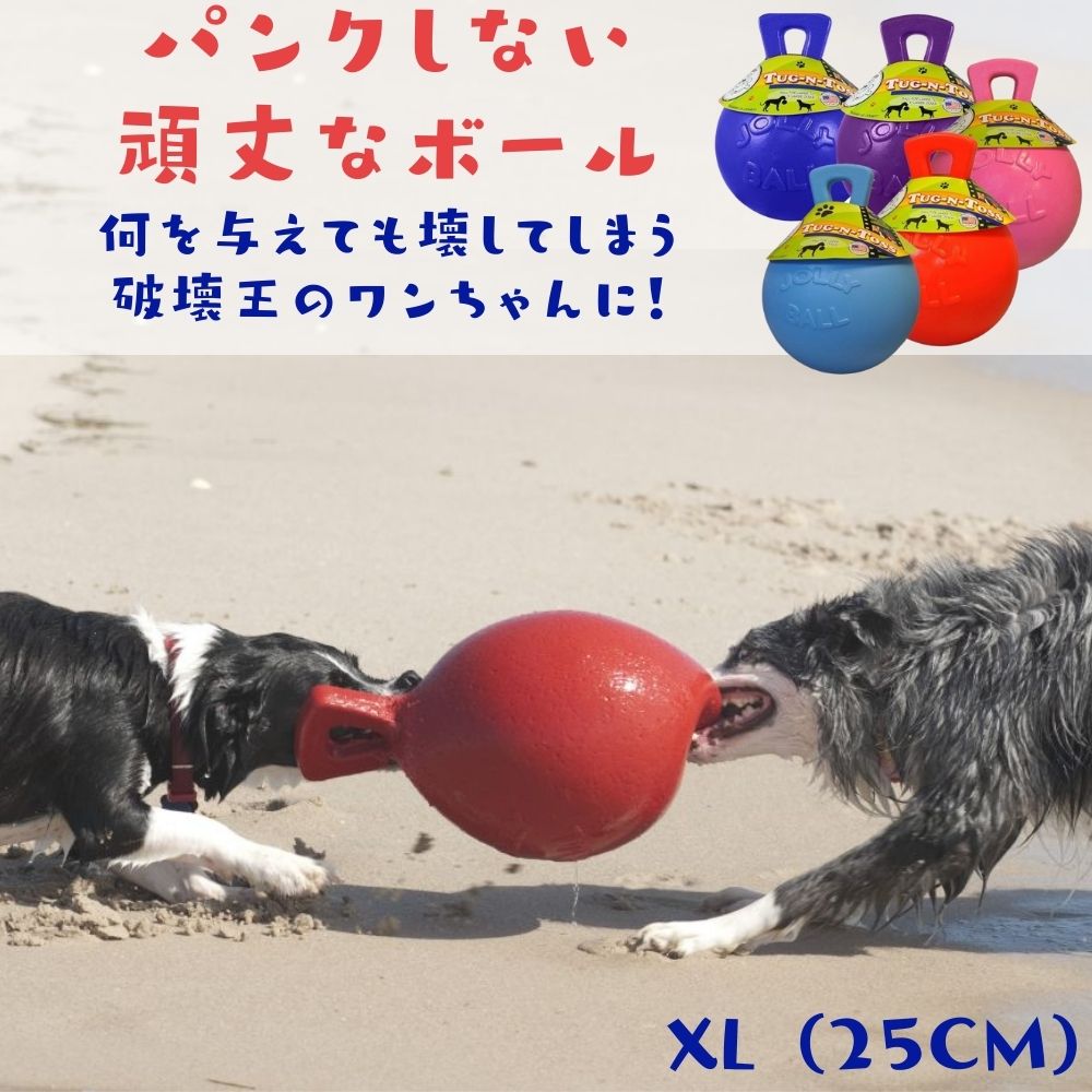 楽天市場 犬用 ボール ジョリーボール タグアンドトス Xl もってこい 弾む 水に浮く 壊れない パンクしない おもちゃ ジョリーペット 丈夫 弾む 壊れない 頑丈 丈夫 噛むおもちゃ 人気 送料無料 Tug Toss タグ トス 大型犬 超大型犬 オジコペット