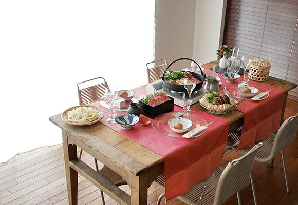 Delle トヴァーリ Borgo ボルゴ Tovaglie Coral Peony Table Borgo Bauhaus 弁当箱 ランナー Tovaglie ボルゴ デル Styleborgo Delle