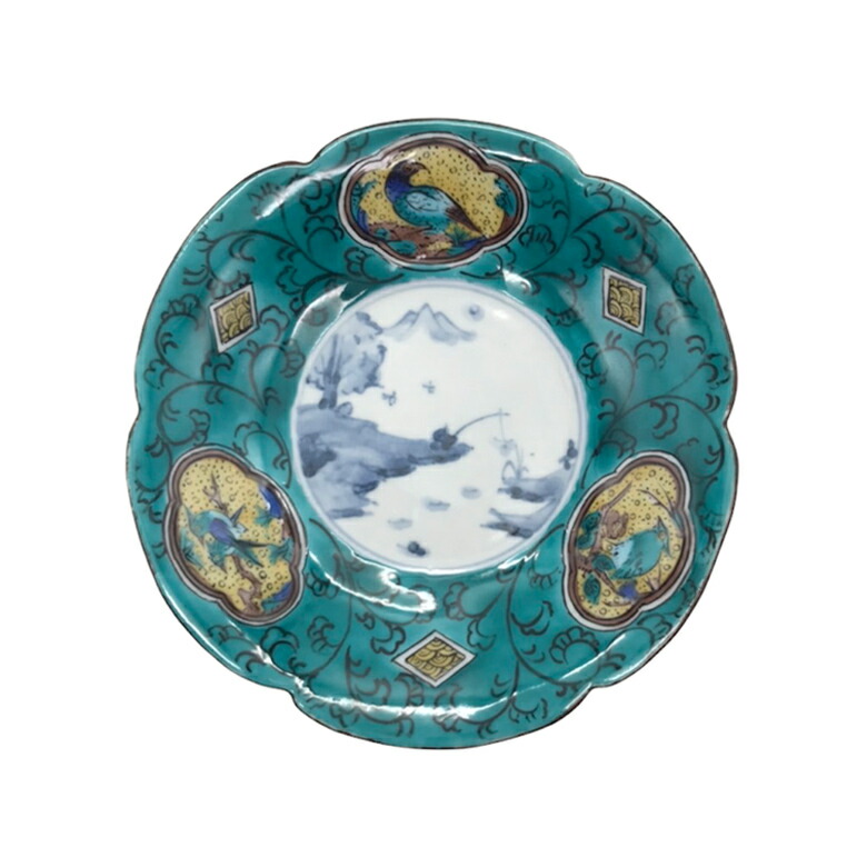 楽天市場】古九谷青手色絵壺花鳥図 5号皿 : TABLE ＆ STYLE