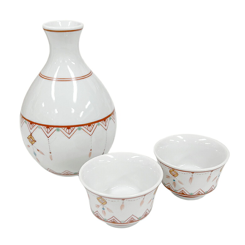 瓔珞花弁文酒器セット（徳利1/盃2個セット） ＜九谷焼 / 和食器 / 酒器 / おひな祭り / おひなまつり / お雛祭り＞｜TABLE ＆ STYLE